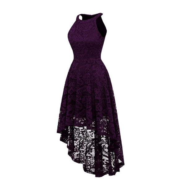 NWT Women's Dressystar Halter Lace Cocktail Party Dress - Picture 8 of 14